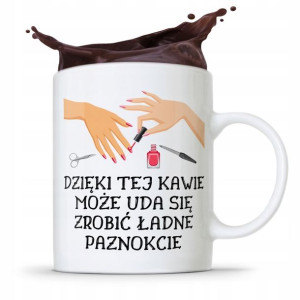 Kubek Prezent Dla Kosmetyczki Ładne Paznokcie