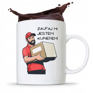 Kubek Prezent Dla Kuriera Zaufaj Mi Jestem Prezent