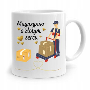 Kubek Prezent Dla Magazyniera O Złotym Sercu