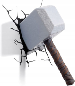 Młot Thora Mjolnir Lampka Na Ścianę