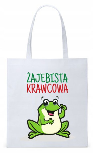 Dla Krawca Krawcowej Torba Eco Biała Shopper