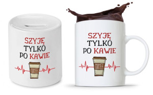 Dla Krawca Krawcowej Zestaw Kubek + Skarbonka