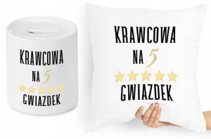Dla Krawca Krawcowej Zestaw Poduszka + Skarbonka