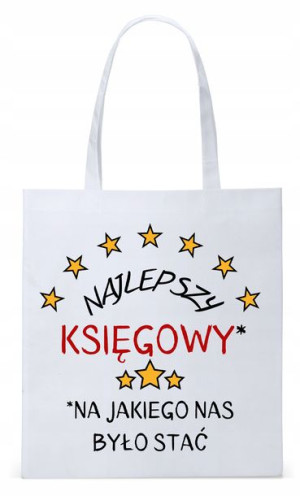 Dla Księgowej Księgowego Torba Eco Biała Shopper