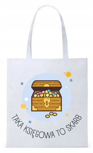 Dla Księgowej Księgowego Torba Eco Biała Shopper