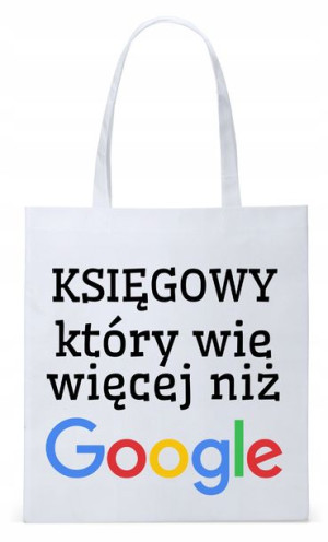 Dla Księgowej Księgowego Torba Eco Biała Shopper