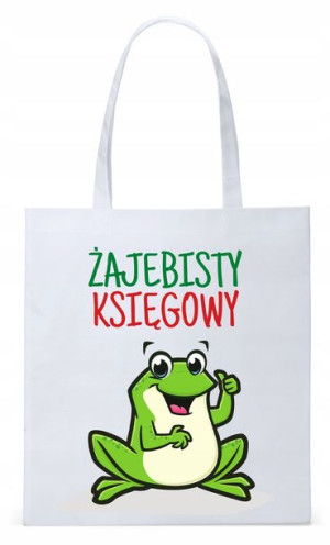 Dla Księgowej Księgowego Torba Eco Biała Shopper