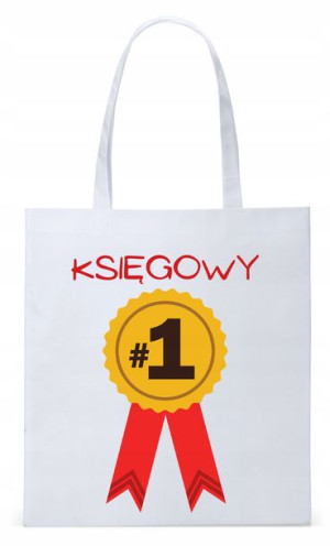 Dla Księgowej Księgowego Torba Eco Biała Shopper