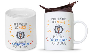 Zestaw Dla Operatora Kubek + Skarbonka Prezent