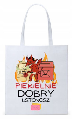 Dla Listonosza Prezent Torba Eco Biała Shopper