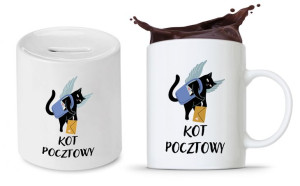 Dla Listonosza Zestaw Kubek + Skarbonka Prezent