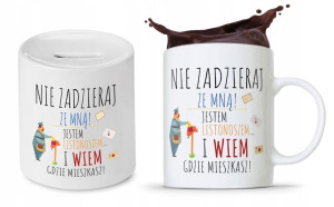 Dla Listonosza Zestaw Kubek + Skarbonka Prezent