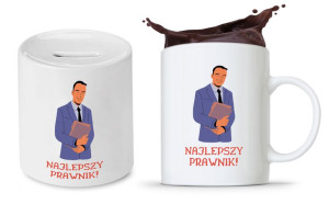 Zestaw Dla Prawnika Adwokata Kubek + Skarbonka