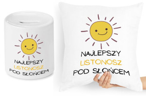 Dla Listonosza Zestaw Poduszka + Skarbonka