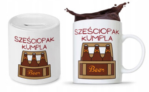Zestaw Dla Przyjaciela Kolegi Kubek + Skarbonka