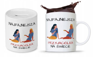 Zestaw Dla Przyjaciela Kolegi Kubek + Skarbonka