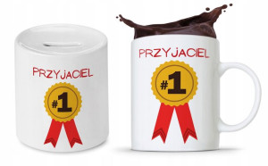 Zestaw Dla Przyjaciela Kolegi Kubek + Skarbonka