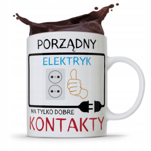 Kubek Prezent Dla Elektryka Porządny Elektryk