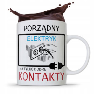 Kubek Prezent Dla Elektryka Porządny Elektryk