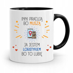 Dla Logistyka Kubek Czarny Na Prezent Na Urodziny