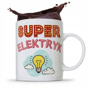 Kubek Prezent Dla Elektryka Super Elektryk