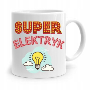 Kubek Prezent Dla Elektryka Super Elektryk
