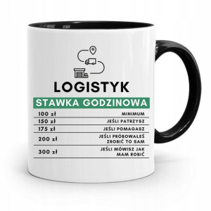 Dla Logistyka Kubek Czarny Na Prezent Na Urodziny
