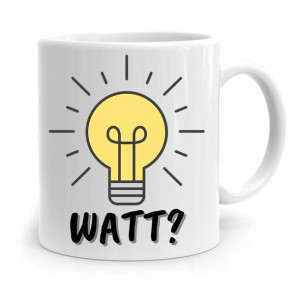 Kubek Prezent Dla Elektryka Watt? Żarówka