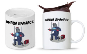 Zestaw Dla Spawacza Prezent Kubek + Skarbonka
