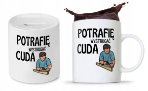 Zestaw Dla Stolarza Prezent Kubek + Skarbonka