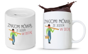 Zestaw Dla Stolarza Prezent Kubek + Skarbonka