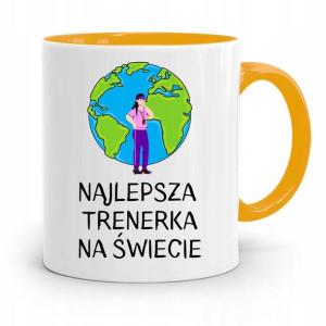 Dla Trenera Trenerki Siłownia Kubek Żółty Prezent