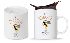Zestaw Dla Strażaka Prezent Kubek + Skarbonka
