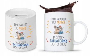 Zestaw Dla Tatuażysty Kubek + Skarbonka Prezent