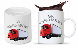 Zestaw Dla Taty Ojca Kubek + Skarbonka Prezent