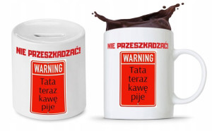 Zestaw Dla Taty Ojca Kubek + Skarbonka Prezent