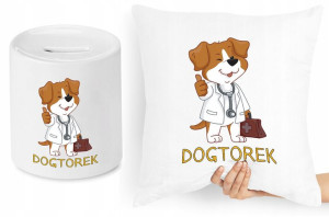 Dla Weterynarza Zestaw Poduszka + Skarbonka