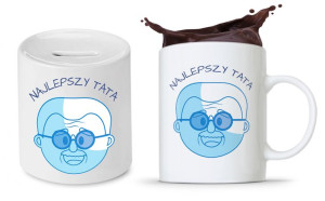Zestaw Dla Taty Tatusia Prezent Kubek + Skarbonka