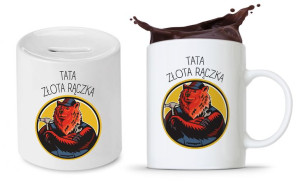 Zestaw Dla Taty Tatusia Prezent Kubek + Skarbonka