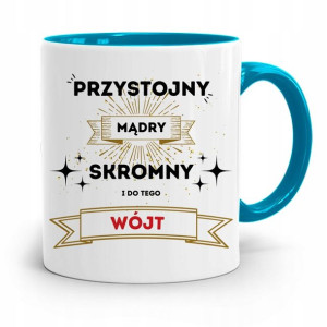 Dla Wójta Kubek Błękitny Prezent Przystojny I Mąry