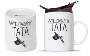 Zestaw Dla Taty Tatusia Prezent Kubek + Skarbonka