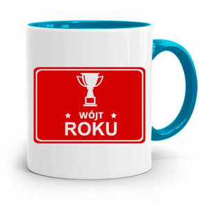 Dla Wójta Kubek Błękitny Prezent Wójt Roku