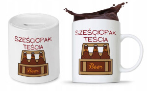 Zestaw Dla Teścia Taty Ojca Kubek + Skarbonka