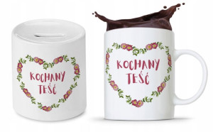 Zestaw Dla Teścia Taty Ojca Kubek + Skarbonka