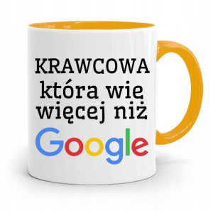 Kubek Żółty Dla Krawca Który Wie Więcej Niż Google