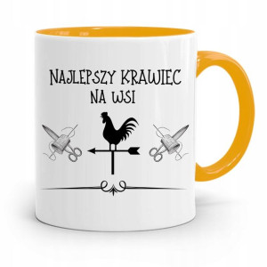 Kubek Żółty Dla Krawca Najlepszy Krawiec Prezent