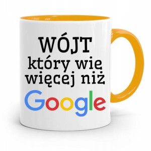 Dla Wójta Kubek Żółty Prezent Wójt Wie Więcej