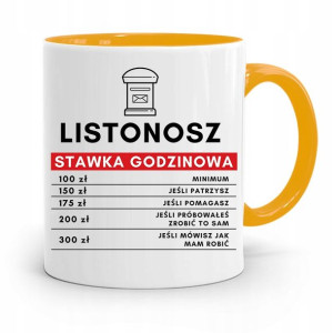 Kubek Żółty Dla Listonosza Stawka Godzinowa