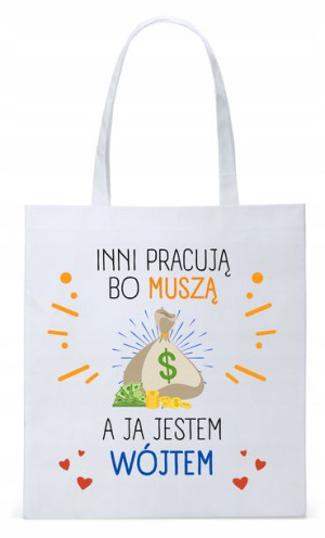 Dla Wójta Na Prezent Torba Eco Biała Shopper