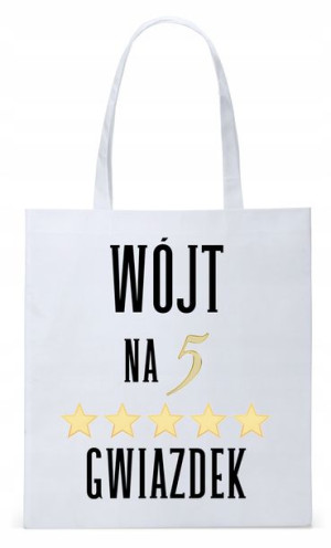 Dla Wójta Na Prezent Torba Eco Biała Shopper